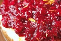 Bright Cranberry Orange Bliss Cheesecake