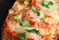 Tuscan Chicken Cheesy Bread