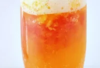 Sparkling Cranberry Orange Sorbet Mimosa