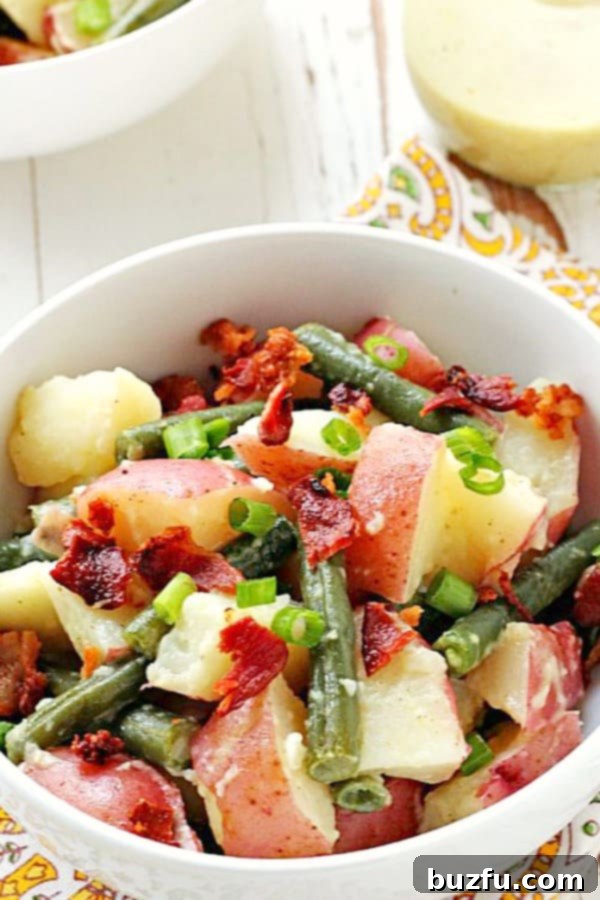 Hearty Green Bean Potato Salad with Crispy Bacon 1 featured 11570
