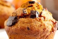 Spiced Pumpkin Chocolate Chunk Muffins