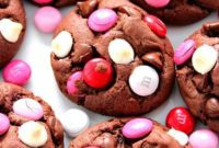 Decadent Double Chocolate M&M Cookies