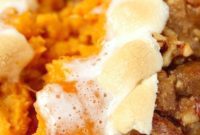 Sweet Potato Indulgence with Praline Marshmallow Cloud