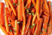 Sweet & Sticky Brown Sugar Roasted Carrots
