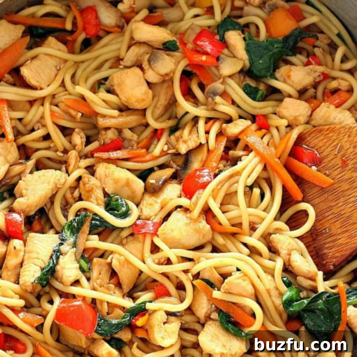 Simple Homemade Chicken Lo Mein 1 featured 18305