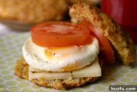 Golden Sweet Potato Cheddar Biscuit Sandwiches
