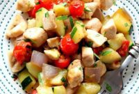 Quick Skillet Chicken with Fresh Vegetables