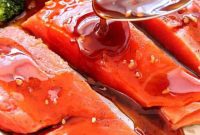 Glazed Teriyaki Salmon Bake