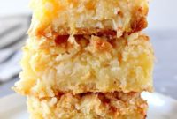 Tropical Pineapple Coconut Crumb Bars