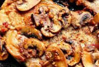 Flavorful Garlic Butter Mushroom Pork Chops