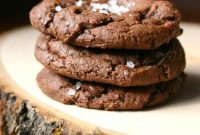 Decadent Sea Salt Chocolate Fudge Cookies