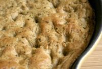 Rustic Whole Wheat Skillet Focaccia