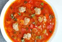 Comforting Mexican Meatball Soup