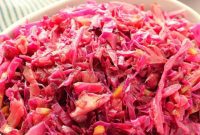 Sweet and Tangy Braised Red Cabbage