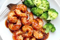 Sticky Honey Garlic Shrimp