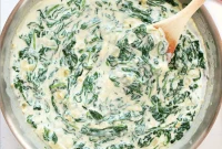Velvety Creamed Spinach