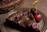 Velvet Chocolate Cherry Gateau