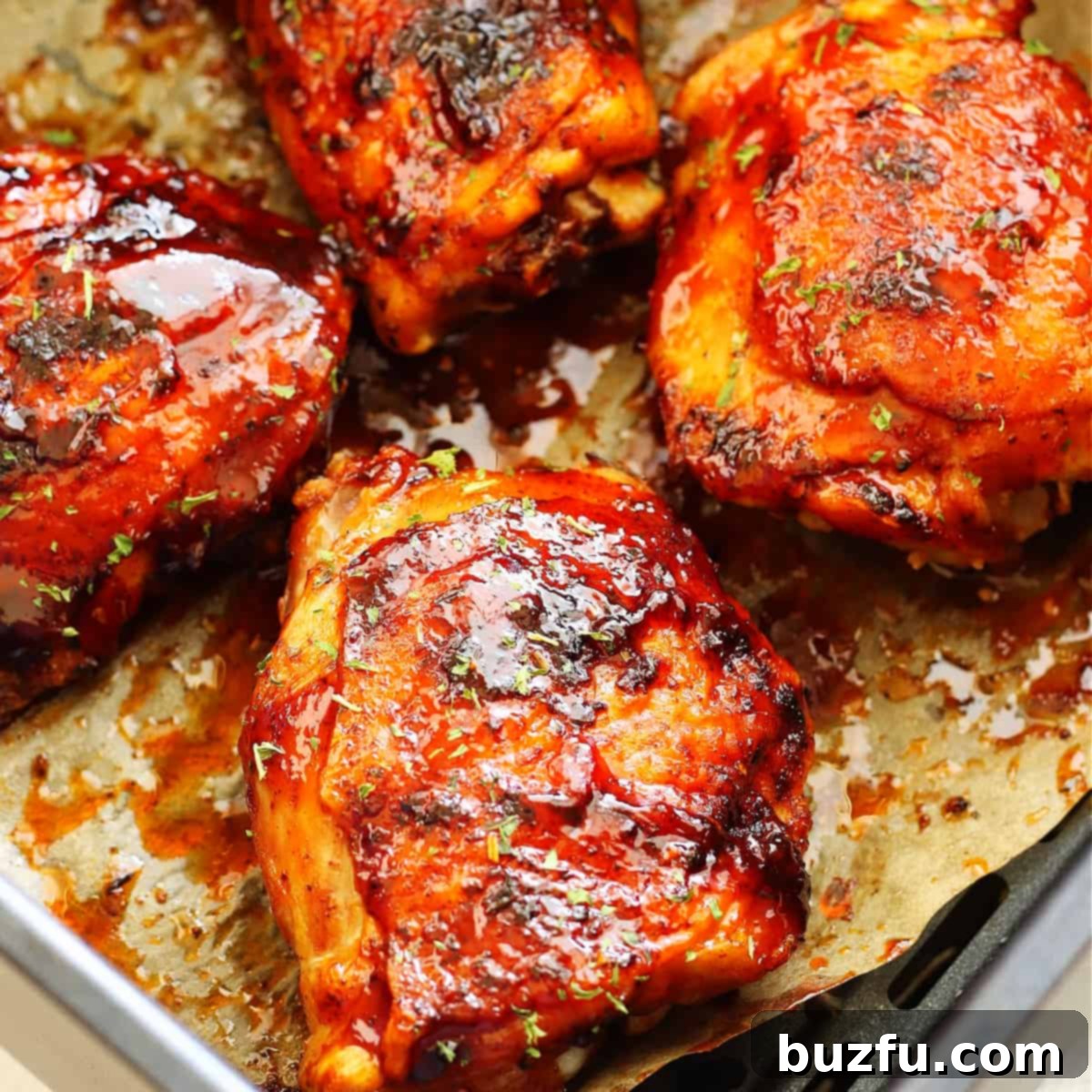 Crispy Air Fried BBQ Chicken Thighs 1 featured 38440