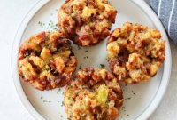 Savory Stuffing Cupcakes