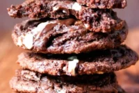 Decadent Andes Mint Chocolate Fudge Cookies