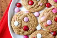 Chewy Soft M and M Cookie Perfection