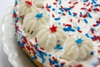 Festive No Bake July Fourth Cheesecake