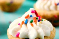 Vanilla Cloud Funfetti Cookie Cups