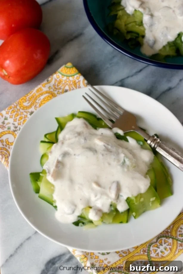 Creamy Garlic Mushroom Zucchini Noodles Little Chefs Can Make 1 featured 8619