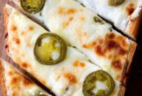 Loaded Jalapeno Popper Garlic Bread