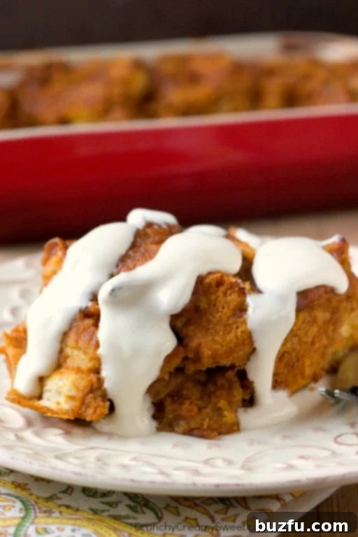 Cozy Pumpkin Orange Bread Pudding with Tangy Cream Cheese Glaze 1 featured 9055