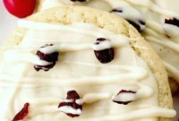 Sweet White Chocolate Cranberry Sugar Cookies