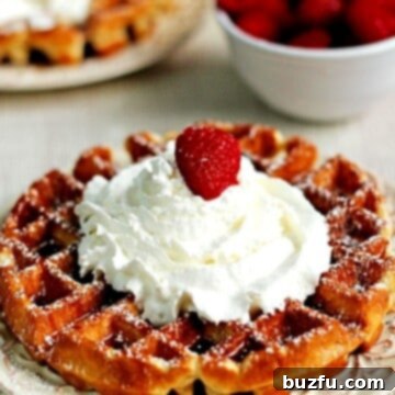 Sunday Morning Waffle Perfection 5 Our Favorite Sunday Waffles - The Best Waffles Ever, ready to be served
