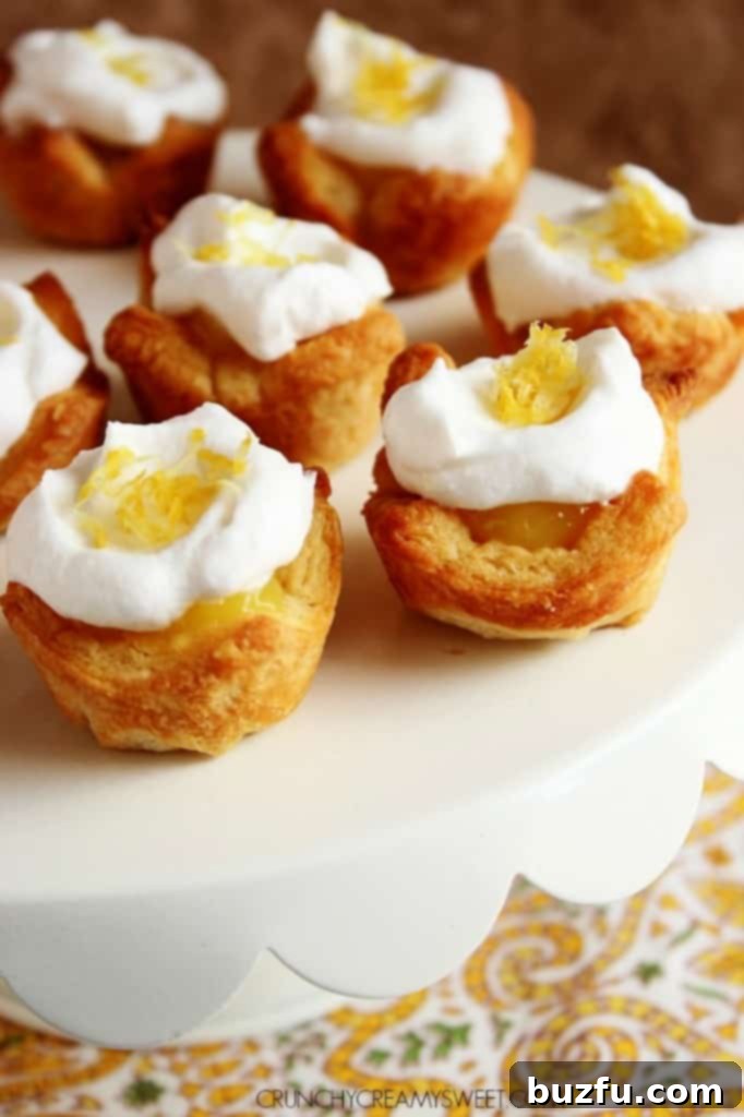 Easy Mini Lemon Pies - perfect for Spring brunches or Easter dinner