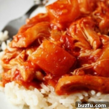 Slow Cooker Chicken on a plate.