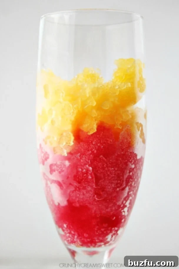 Frozen Cranberry Orange Mimosa @crunchycreamysw