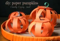 Crafting Paper Pumpkins