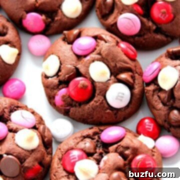 Double Chocolate M&M Cookies