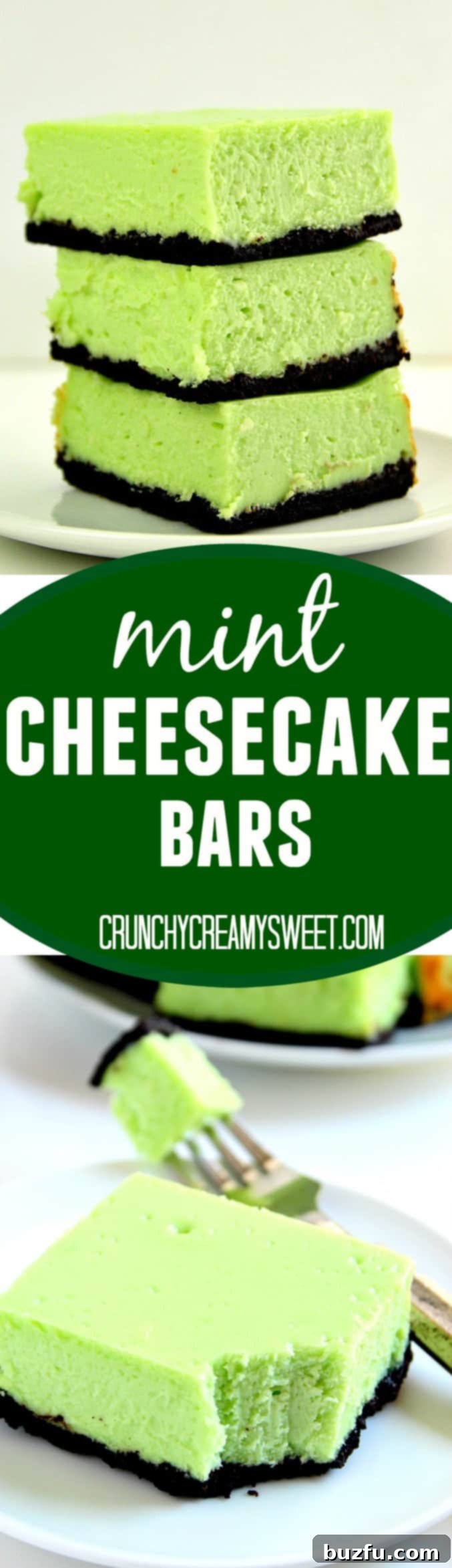 A large batch of Mint Cheesecake Bars, freshly baked and still in the pan, waiting to be cooled and sliced.