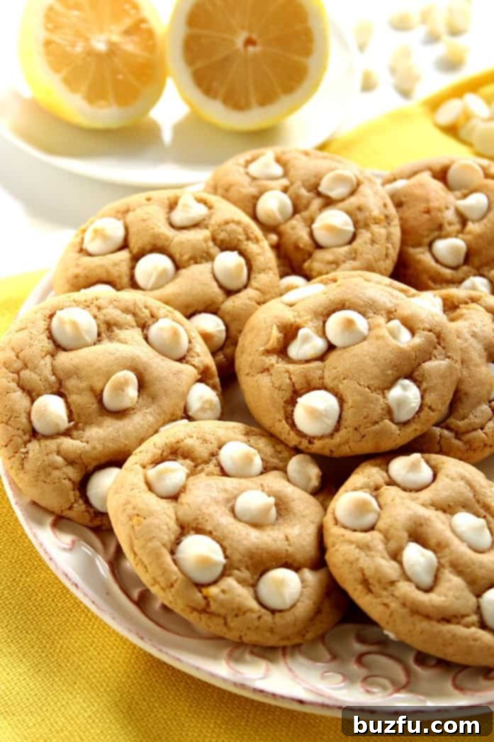 Easy Melted Butter Cookie Dough Lemon White Chocolate Chip Cookies Recipe - dough being mixed in a bowl.