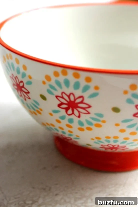 Pioneer Woman melamine bowl for serving soup