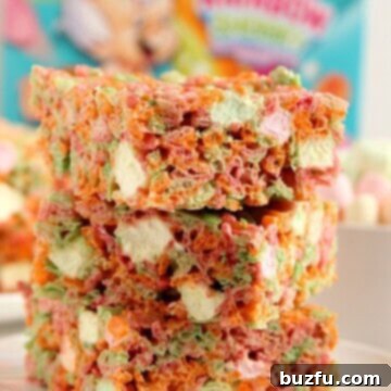 Ice Cream Pebbles Marshmallow Cereal Bars