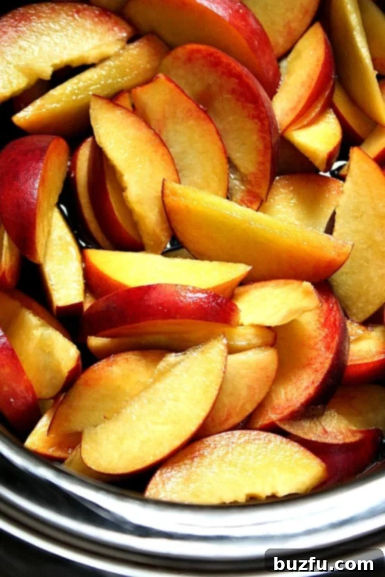 slow cooker peach dessert 5