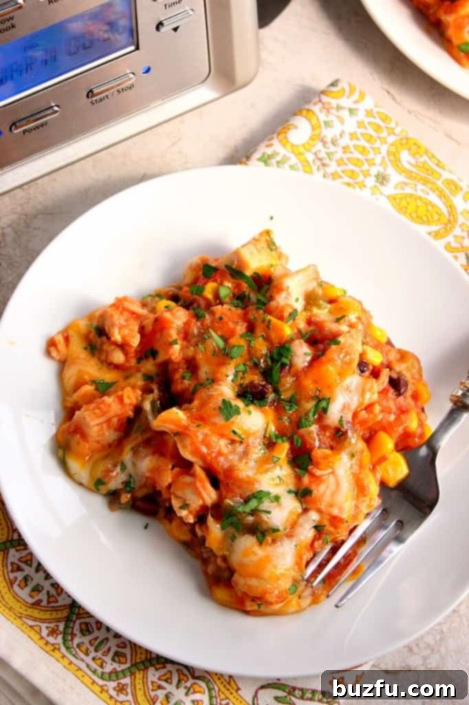 Easy Cheesy Southwestern Crock-Pot Chicken and Rice Recipe for Weeknights Delicious Southwestern Crock-Pot Chicken and Rice in a slow cooker, featuring melted cheese and fresh herbs.