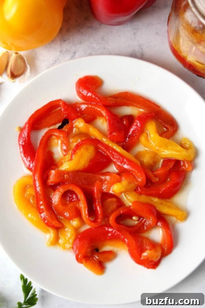 How to easily make homemade peppers and use on salads, sandwiches or turn into pasta sauces.