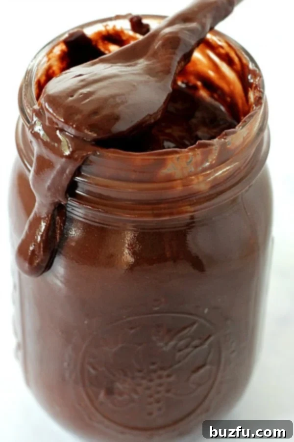 Peanut Butter Hot Fudge Sauce in a jar.