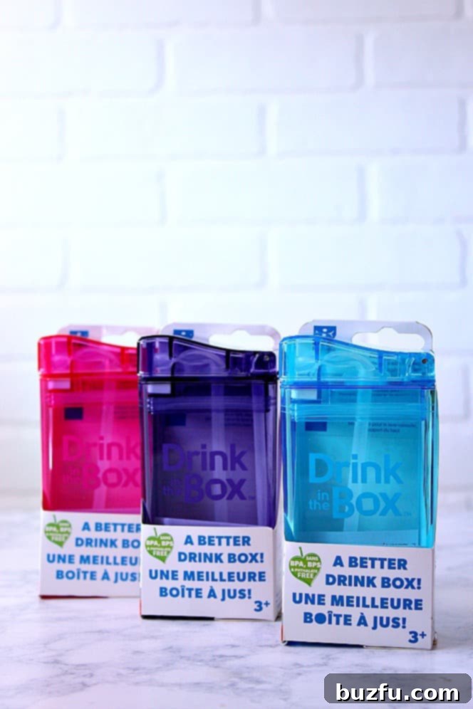 Drink In The Box - A top favorite for healthy, convenient hydration. Precidio Design Drink In The Box, an innovative, spill-proof container for kids' healthy drinks.