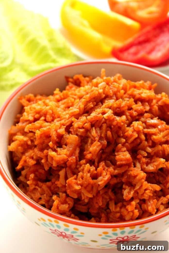 Spanish rice in a bowl