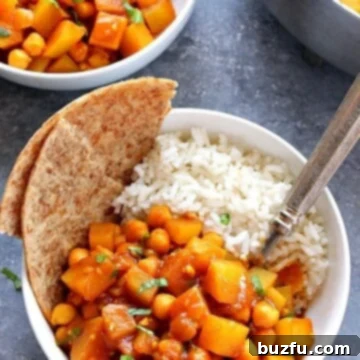 Curry with rice in a bowl.
