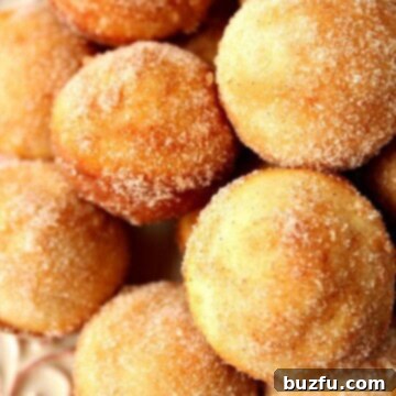 Mini Donuts on plate.