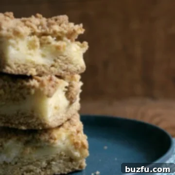 Sour Cream Crumb Bars | CrunchyCreamySweet.com